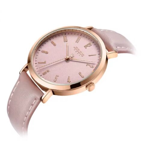 Pink Leather Watch